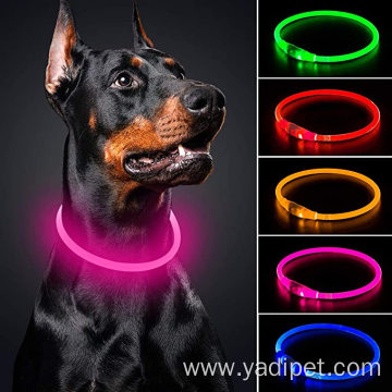 Water Resistant Glowing Dog Collar Pet Necklace Loop